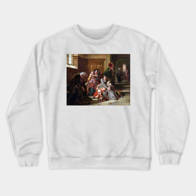 Abraham Solomon Waiting for the Verdict Crewneck Sweatshirt by pdpress